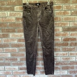 Paige Purple Velvet Velour Skinny Pants Size 28